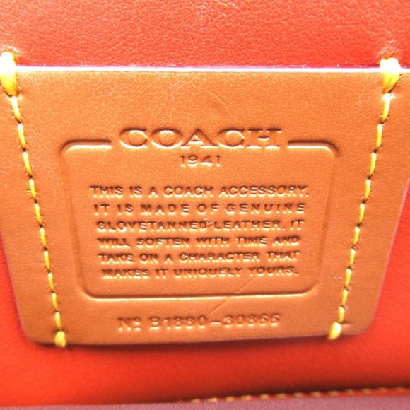 Coach Signature Crossbody Bag with Patches Brass/Rust Multi - Picture 8 of 15